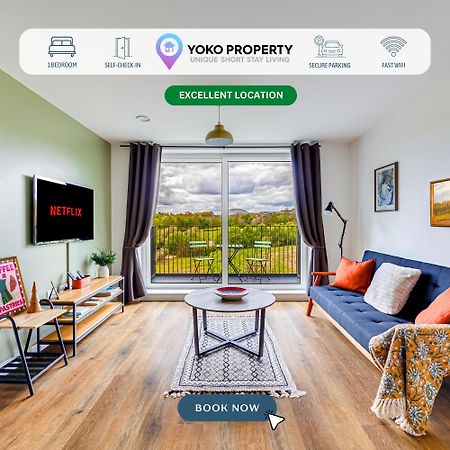 Penthouse Apartment - City Centre - Secure Parking, Balcony, Self-Check-In, Fast Wifi And Smart Tv With Netflix By Yoko Property Милтън Кейнс Екстериор снимка